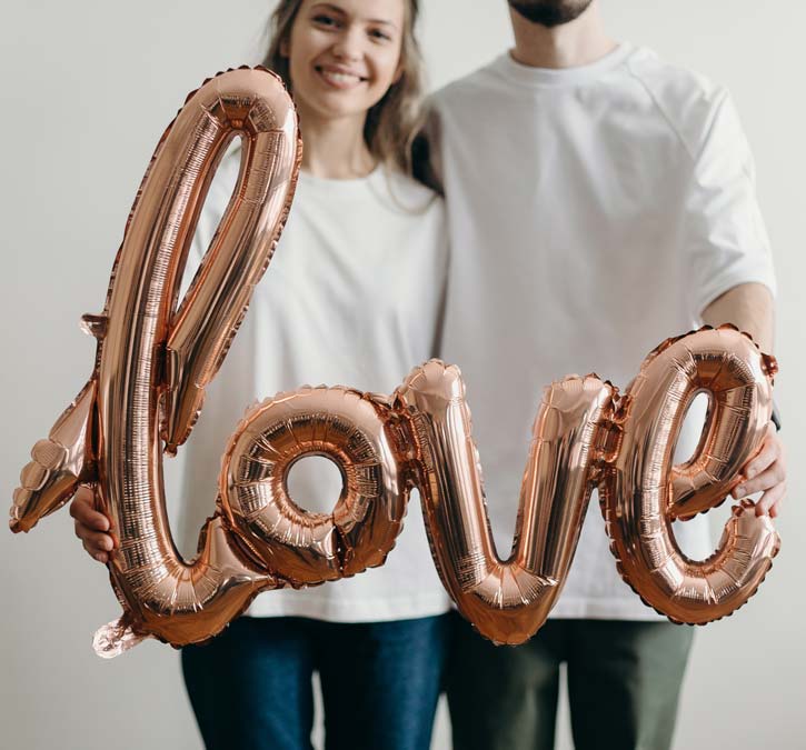 Erstelle individuelle Aufkleber für die Hochzeit