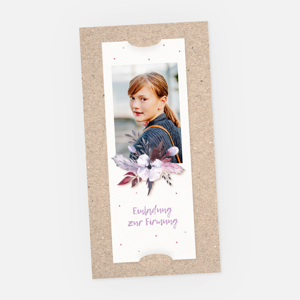Firm-/Konfirmationskarte Bettina