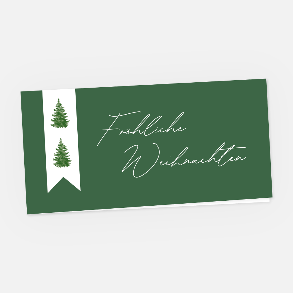 Weihnachtskarte Firmen Bändeli