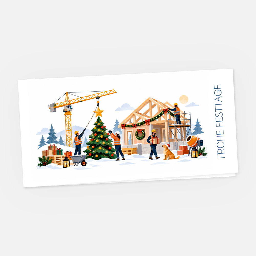 Weihnachtskarte Firmen Bauen