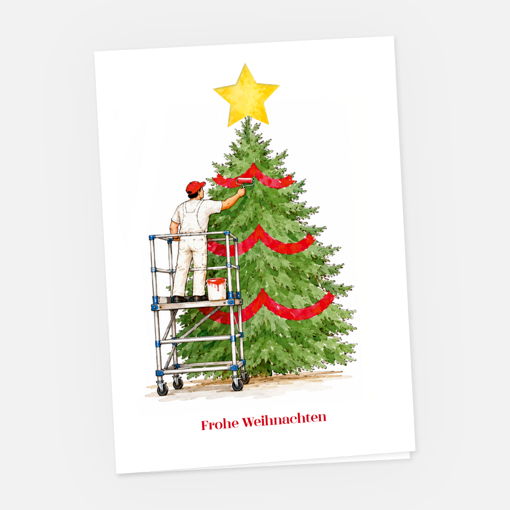 Weihnachtskarte Firmen Bunte Grüsse