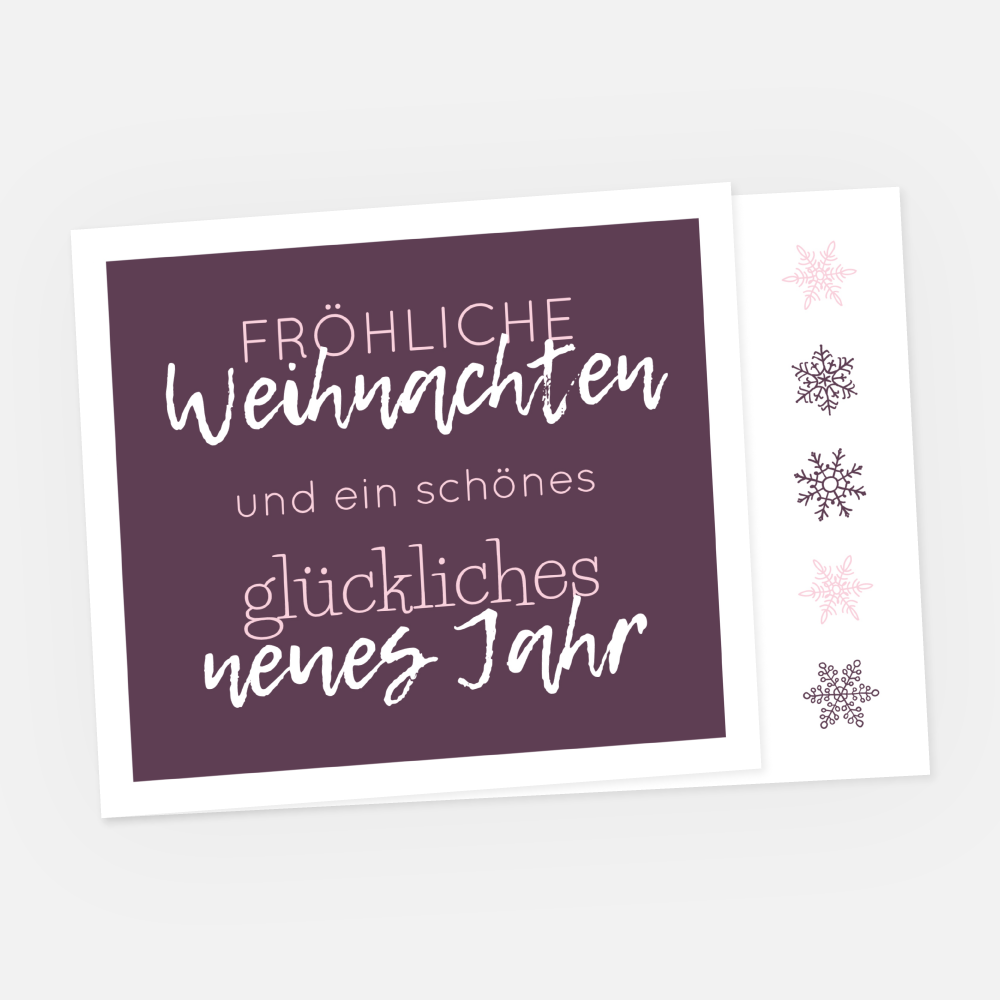 Weihnachtskarte Firmen Jahreswechsel