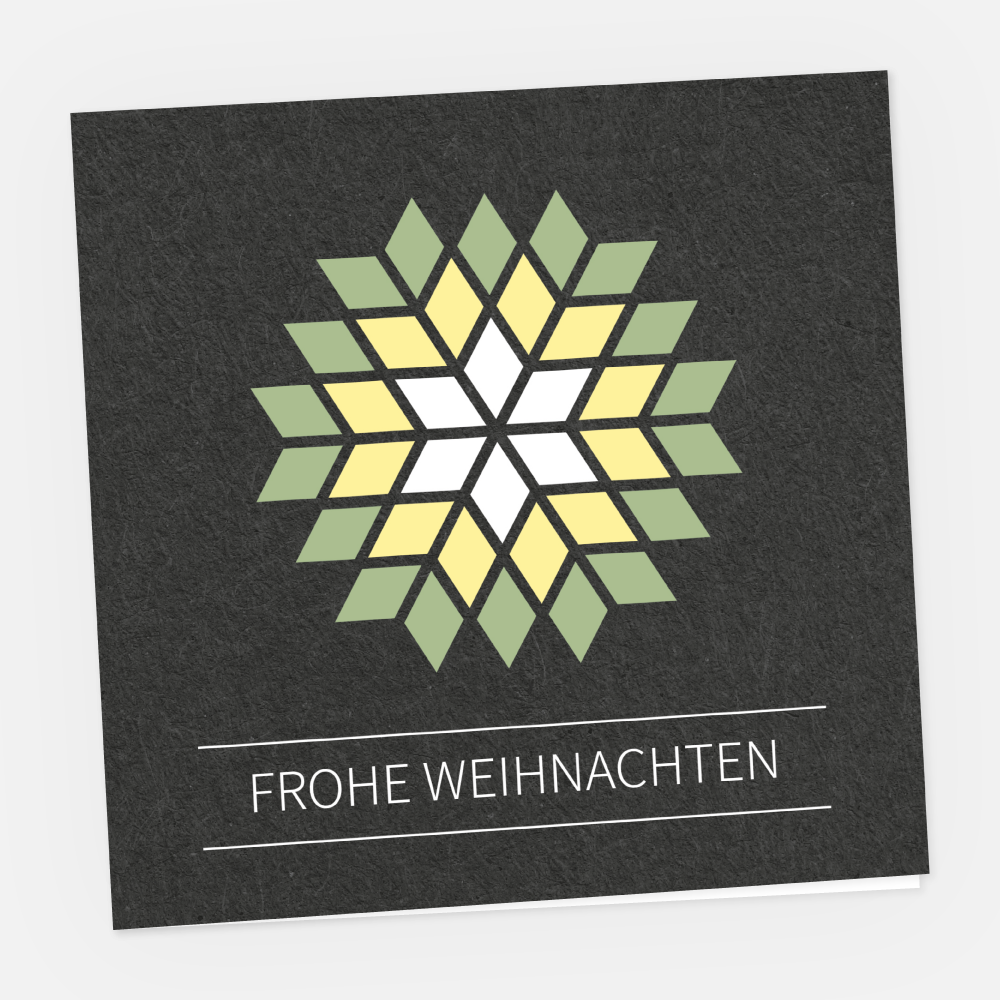 Weihnachtskarte Firmen Rhombus