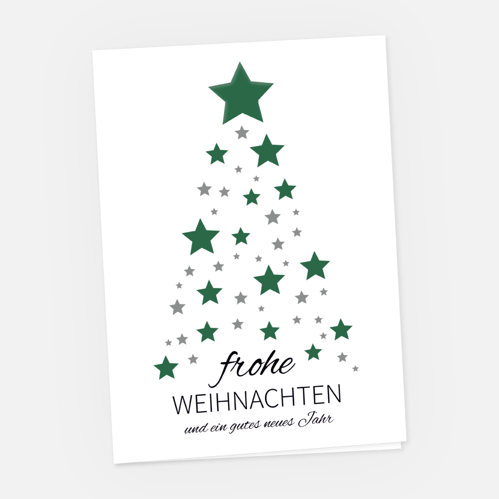 Weihnachtskarte Firmen Sternenbaum