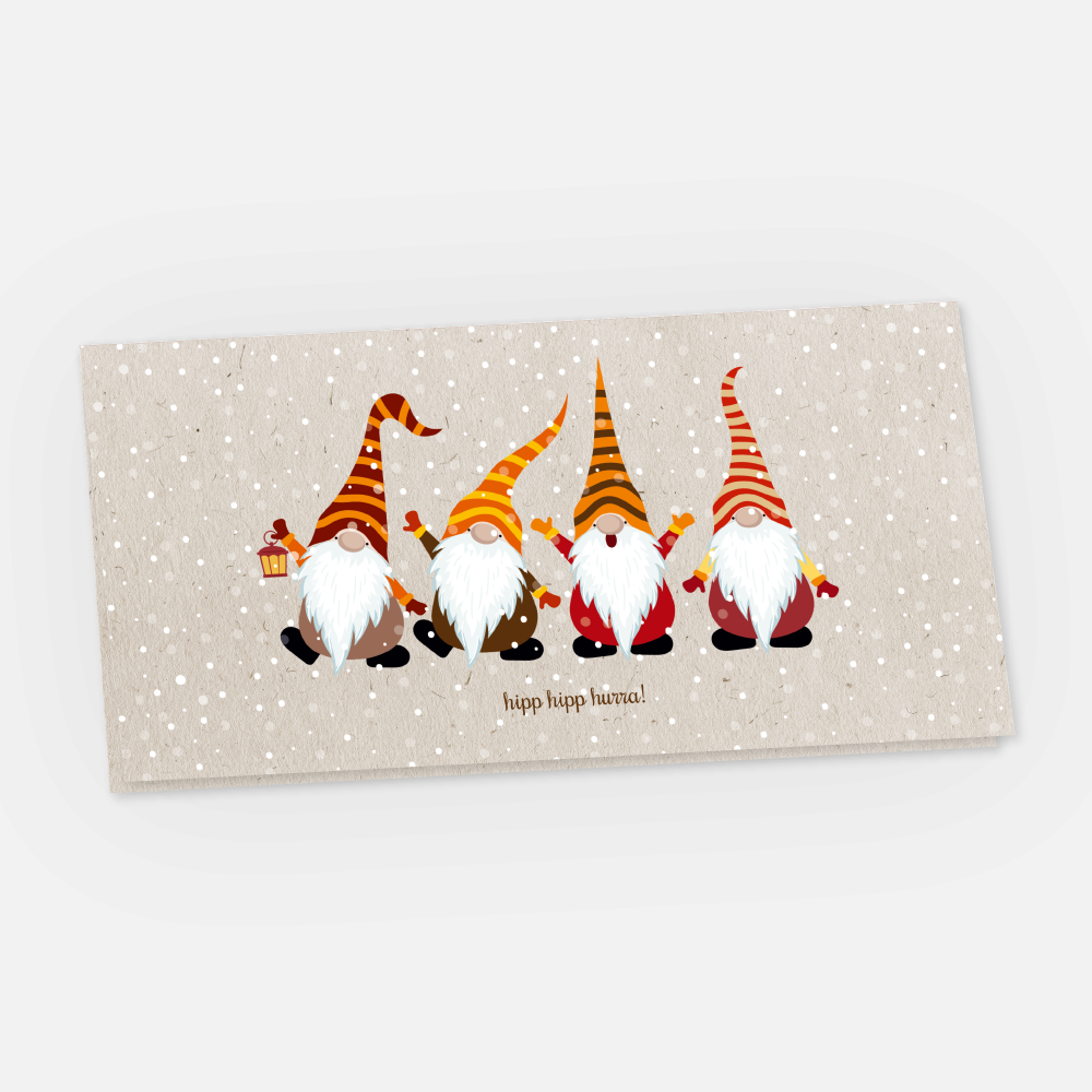 Weihnachtskarte Zwerge