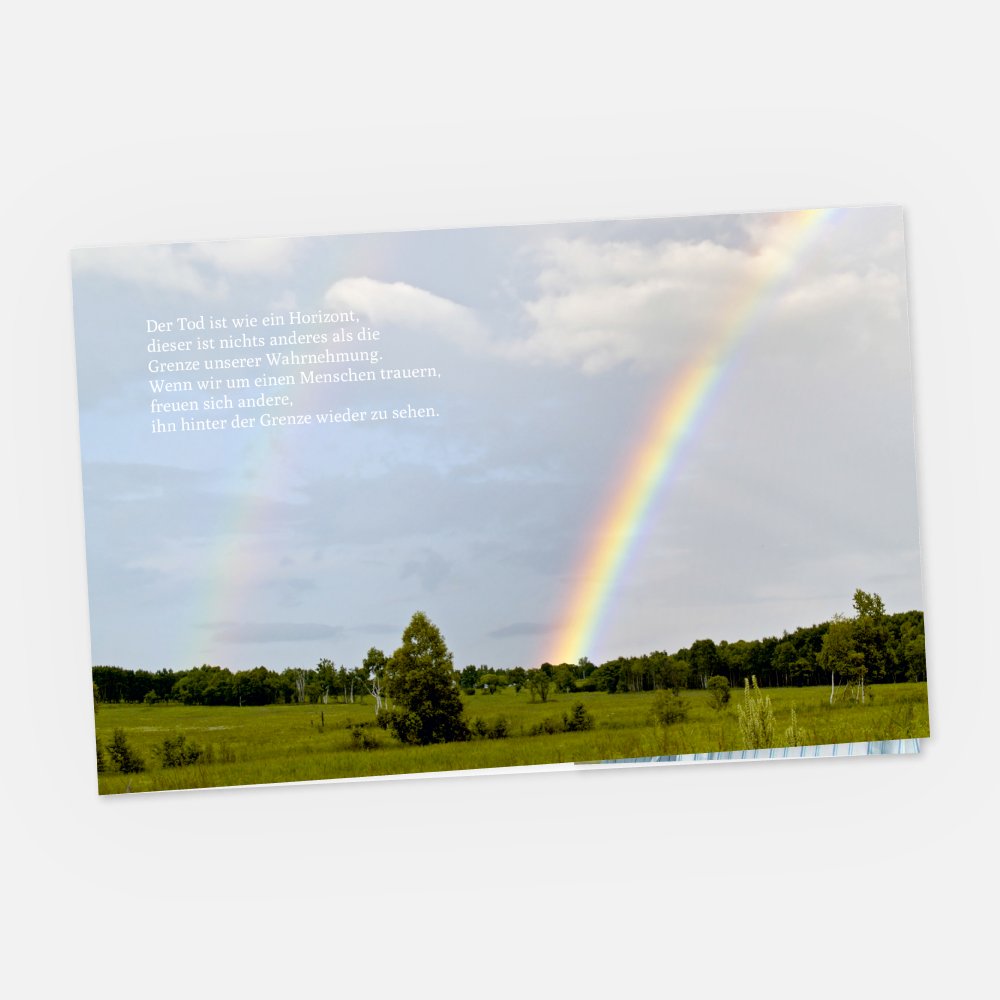 Danksagungskarte Regenbogen