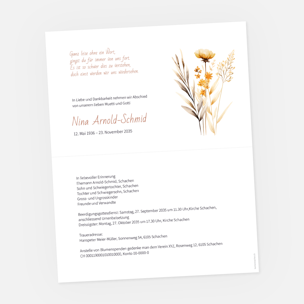 Leidzirkular Trockenblumen