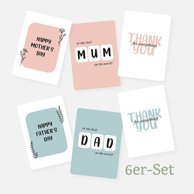 Postkartenset Mum & Dad