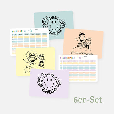 Postkartenset Smiley