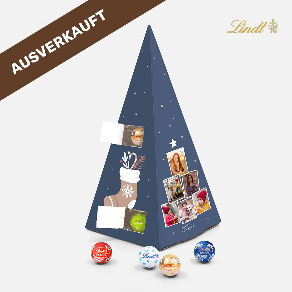 Adventskalender Lindt Pyramide Fotobaum