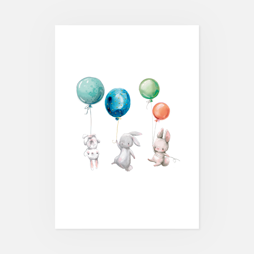 Wandbild Kinderzimmer Ballons