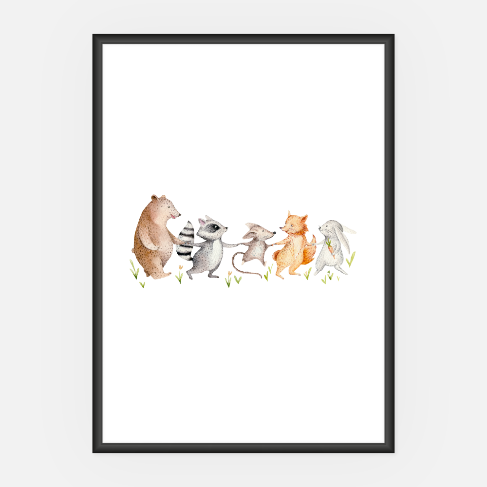 Wandbild Kinderzimmer Friends A3