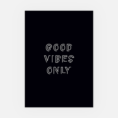 Wandbild Good Vibes A3 