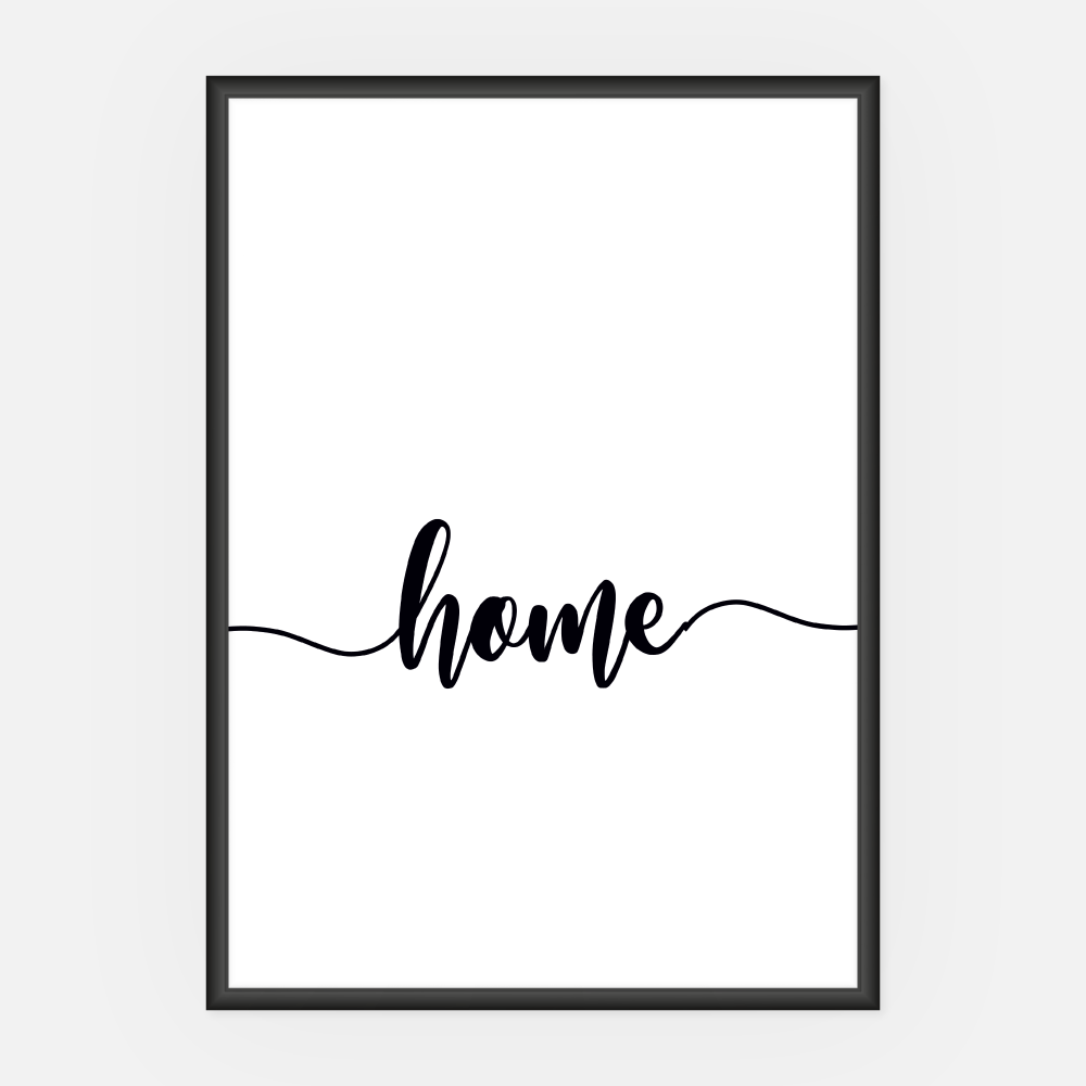 Wandbild Home A3