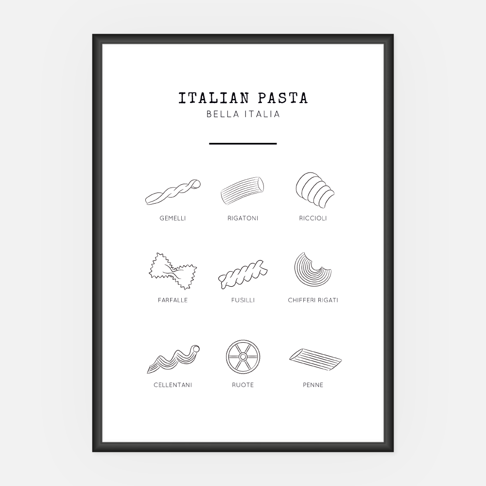 Wandbild Italian Pasta A3 