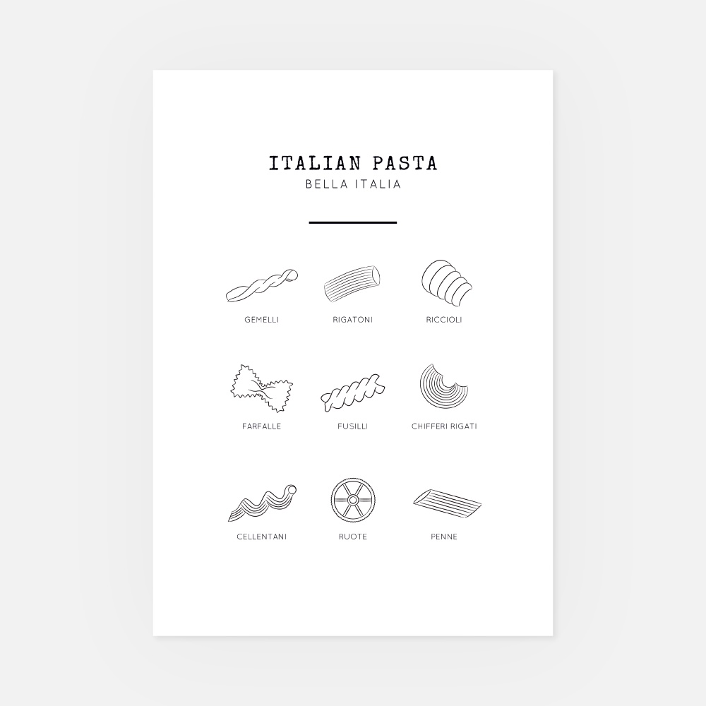 Wandbild Italian Pasta 