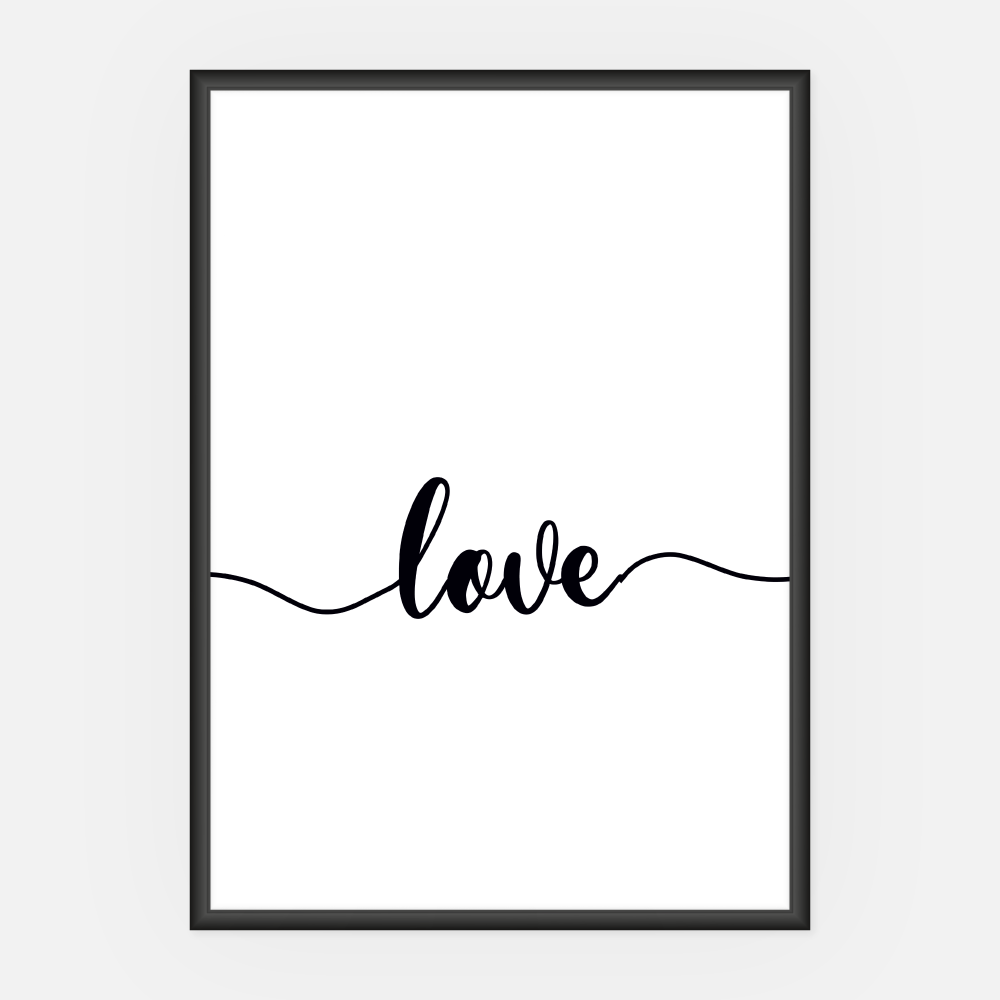 Wandbild Love A3