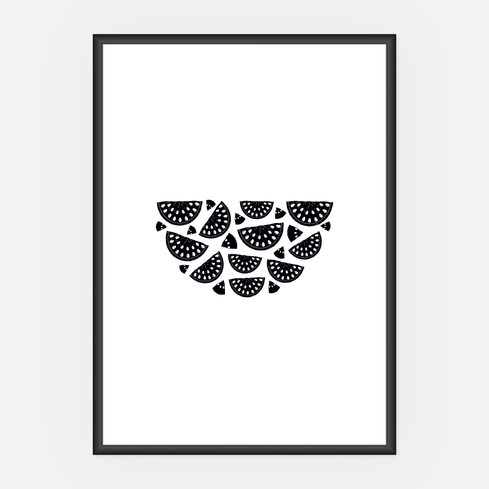 Wandbild Melone A3