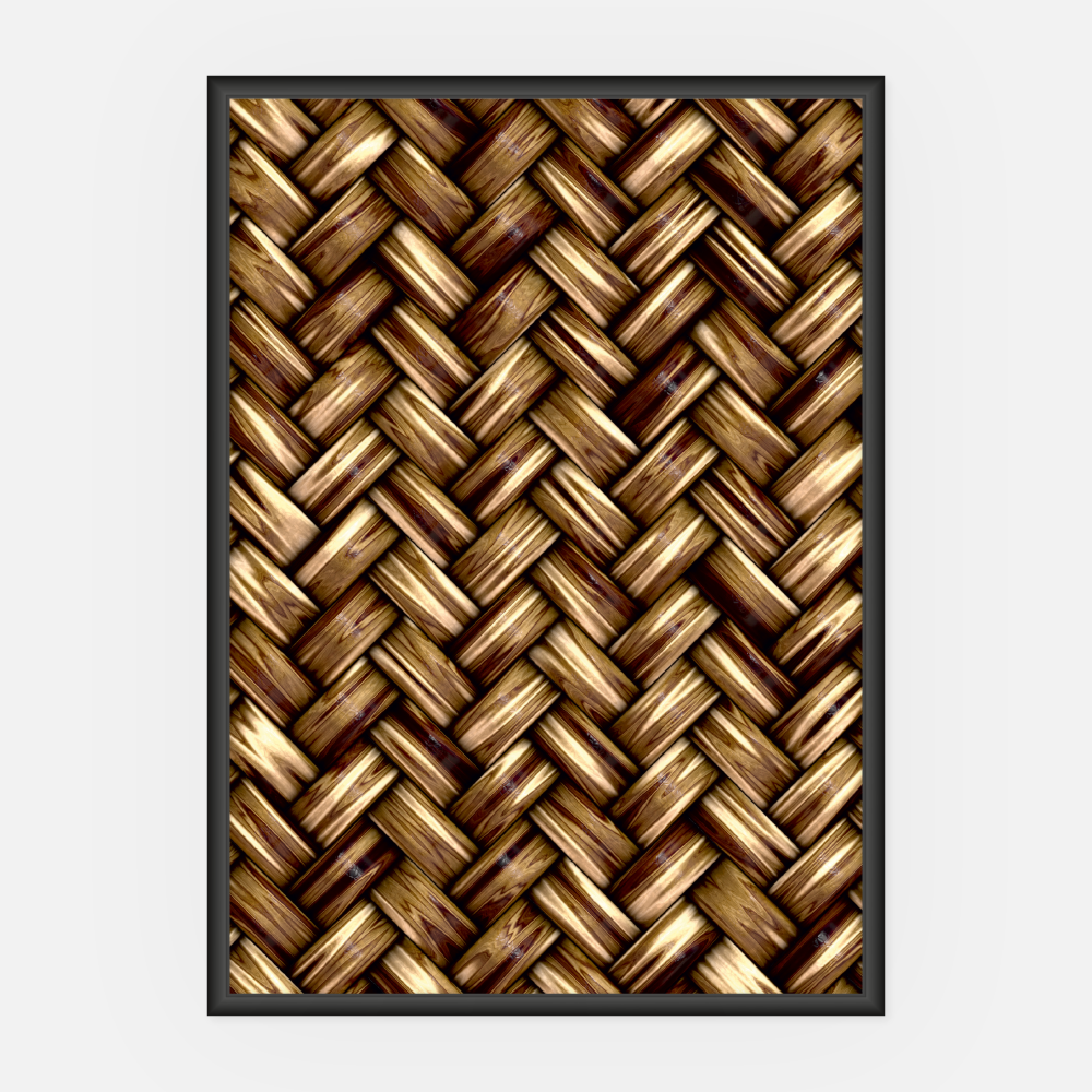 Wandbild Rattan A3