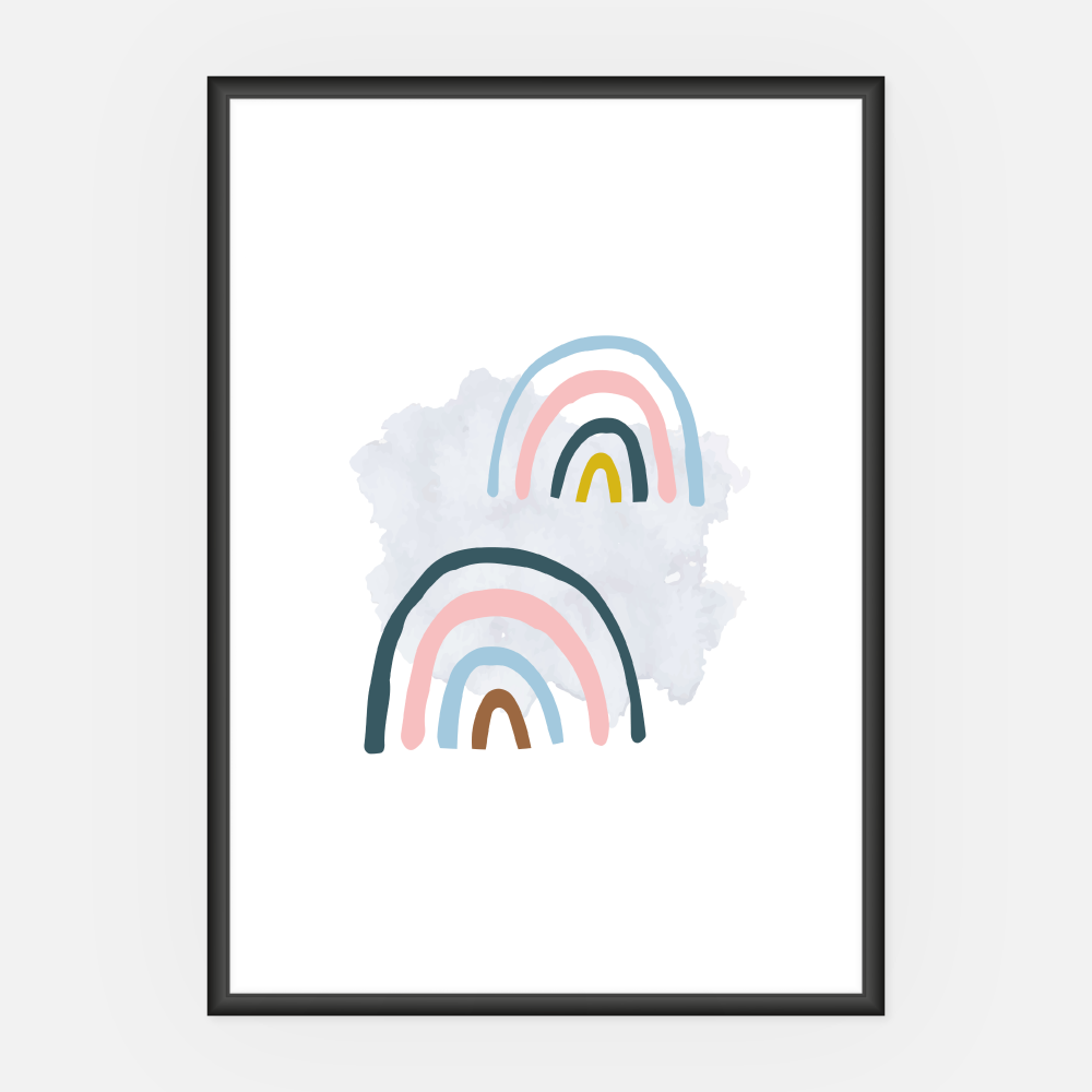 Wandbild Regenbogen A3