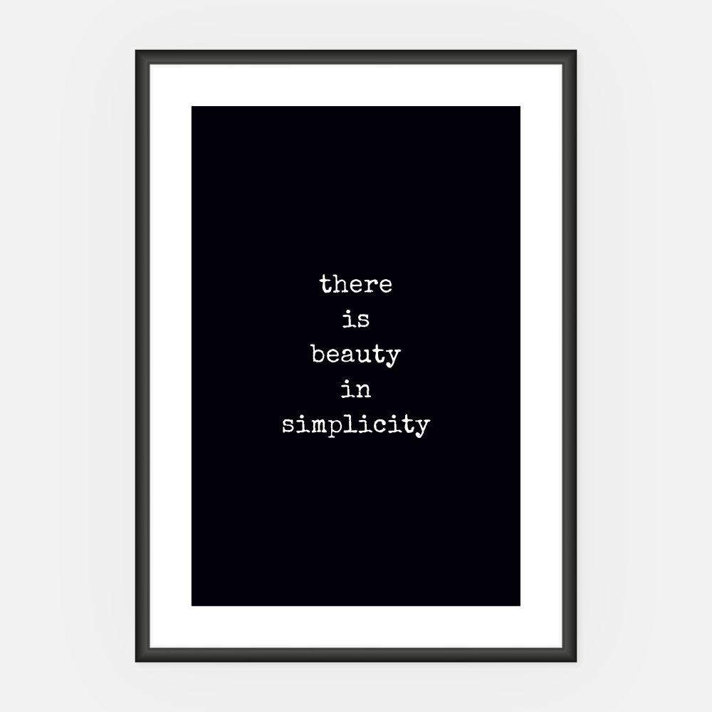 Wandbild Simplicity A3