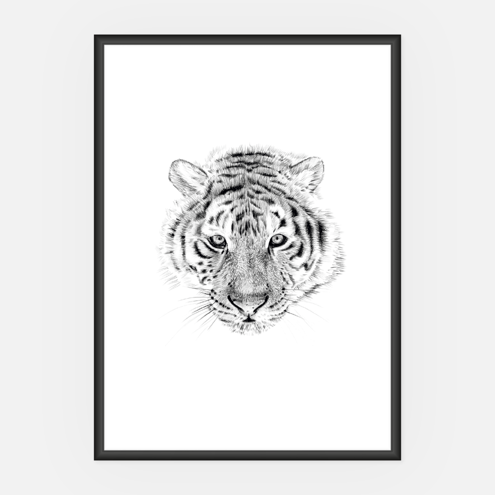 Wandbild Tiger A3