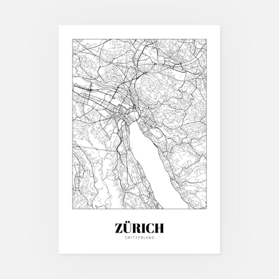 Wandbild Zürich A3 