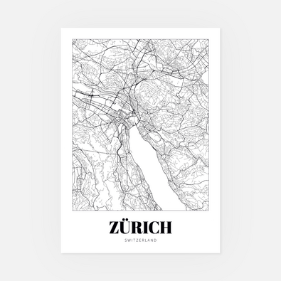 Wandbild Zürich