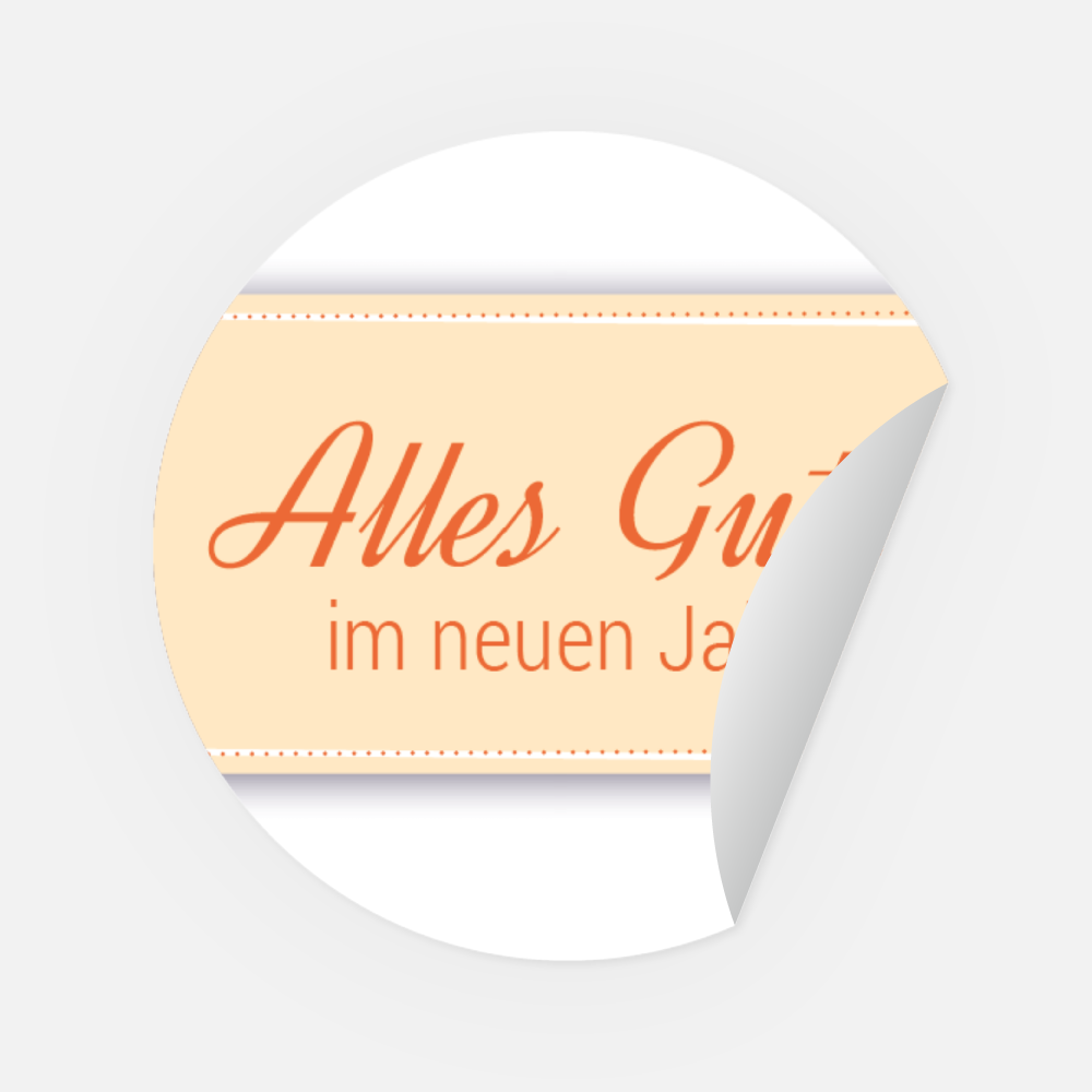 Sticker rund, Ø 45 mm