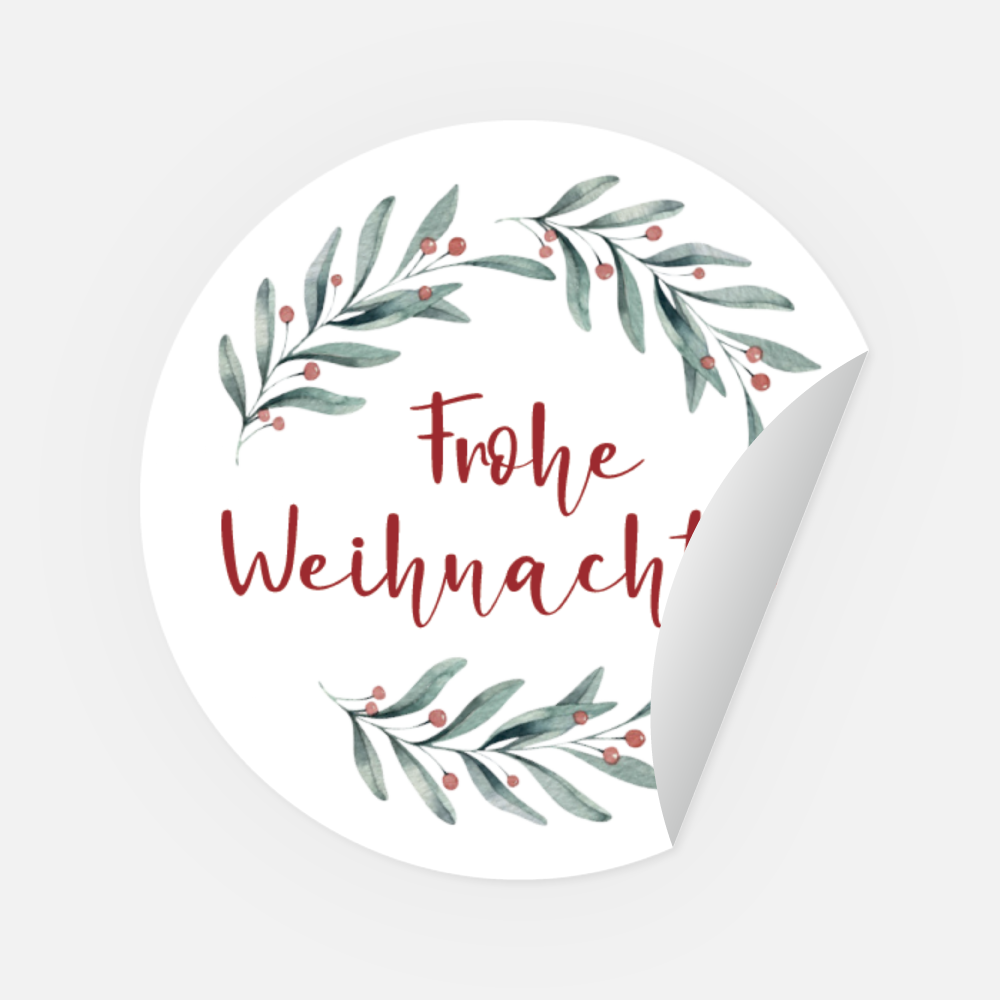 Sticker Mistelzweig rund 45