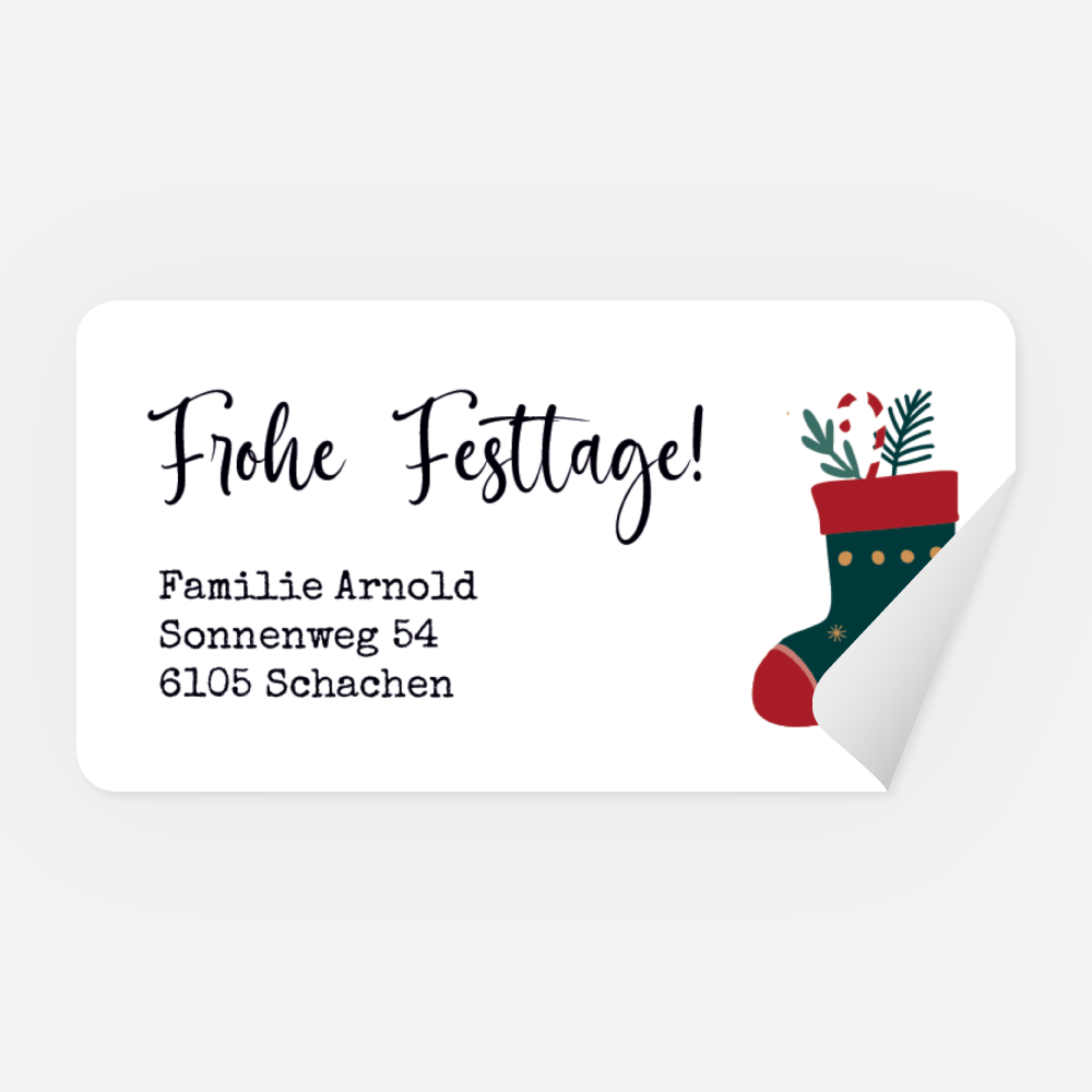 Absenderaufkleber, 65x34