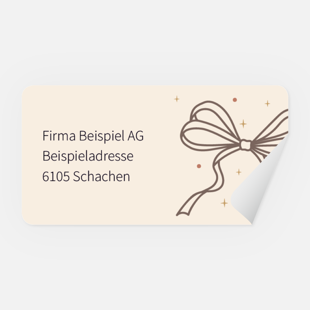 Absenderaufkleber, 65x34