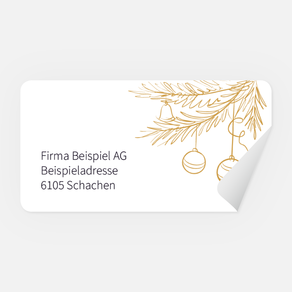 Absenderaufkleber, 65x34