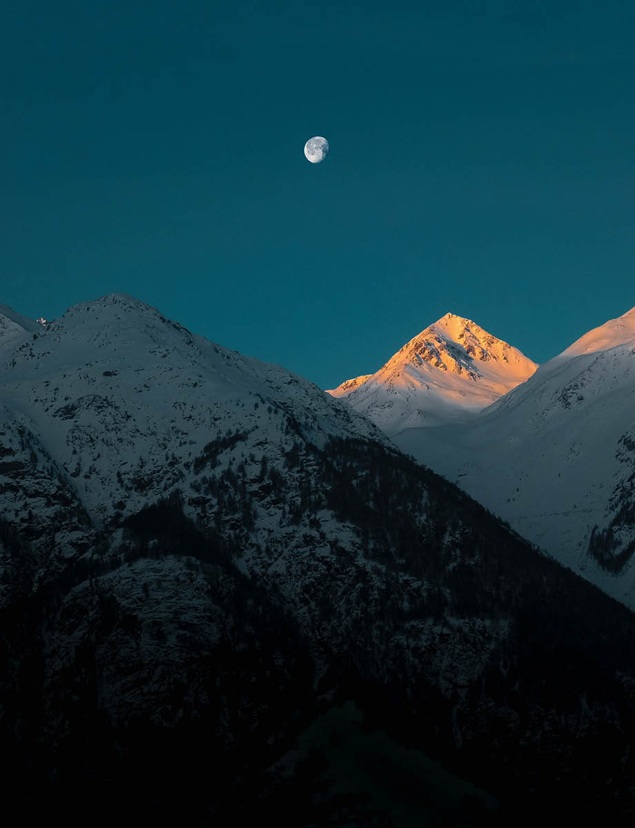 flitterwoche berge mond